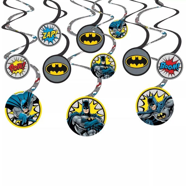 Batman Heroes Unite Hanging Swirl Decorations Online now