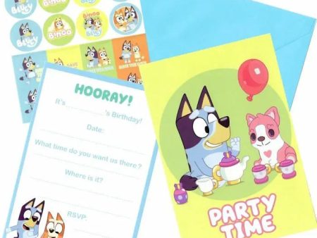 Bluey Invitations - 8 Pkt Online