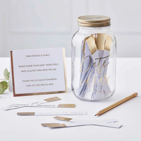 Ginger Ray Gold Wedding Date Night Ideas Jar Fashion