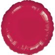 Burgundy Round Foil Balloon Online Hot Sale