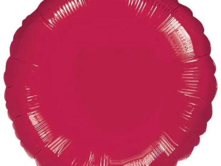 Burgundy Round Foil Balloon Online Hot Sale