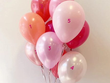 Ten Things I Love About You Balloons - Pinks Hot on Sale