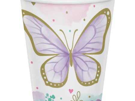 Butterfly Shimmer Cups - 8 Pkt For Discount