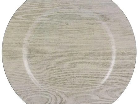 Wood Grain Charger Plate Cheap