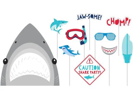 Shark Party Photo Booth Props Fashion