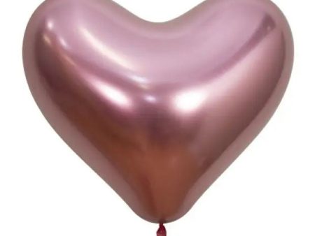 Reflex Pink Heart Shaped Balloon Fashion