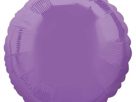 Spring Lilac Round Foil Balloon on Sale