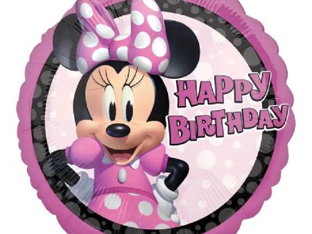 Minnie Mouse Forever Happy Birthday Foil Balloon on Sale