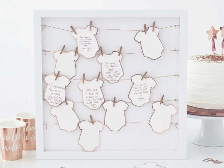 Ginger Ray Babygrow Frame Baby Shower Guest Book Alternative For Sale