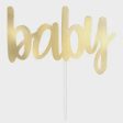 Gold Foil Baby Cake Topper For Sale