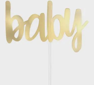 Gold Foil Baby Cake Topper For Sale