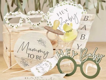 Ginger Ray Botanical Baby Shower Photo Booth Props For Sale