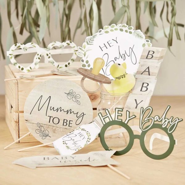 Ginger Ray Botanical Baby Shower Photo Booth Props For Sale