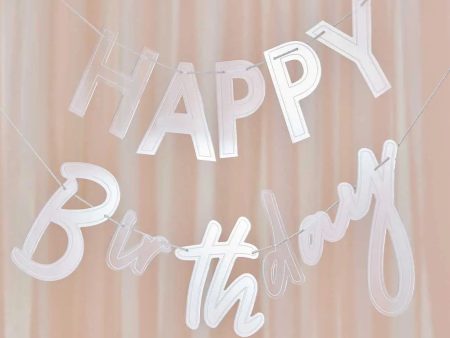 Ginger Ray Acrylic Happy Birthday Bunting Supply