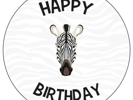 Zebra Edible Cake Image Fashion