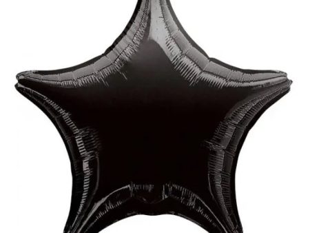 Metallic Black Star Foil Balloon Online Sale