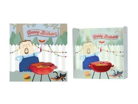 Barbeque Birthday Card - Paper Pop up Card For Discount