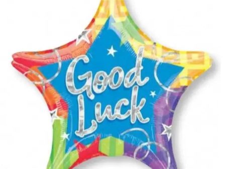 Holographic Star Good Luck Foil Balloon Supply