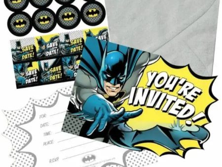 Batman Heroes Unite Invitations - 8 Pkt Fashion