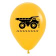 Yellow Construction Balloons - Pack of 25 Online now