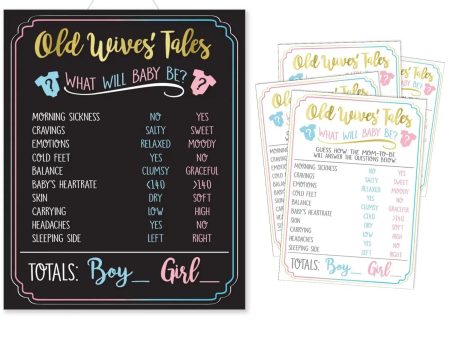 Old Wives Tales Gender Reveal Game Cheap