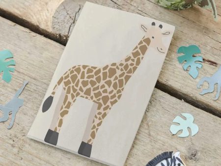 Ginger Ray Let s Go Wild Giraffe Napkins - 16 Pkt Online Hot Sale