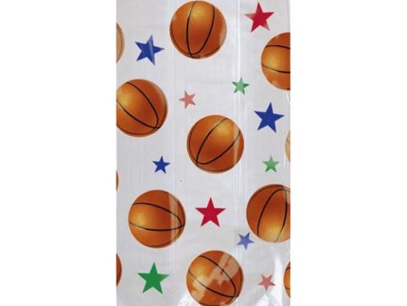 Basketball Fan Cellophane Party Bags - 20 Pkt Online