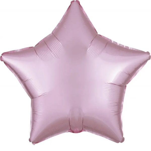 Satin Luxe Pastel Pink Star Foil Balloon Online Sale