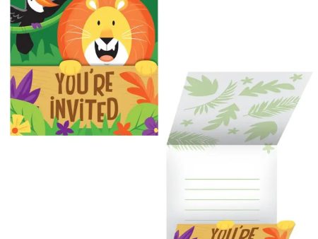 Jungle Safari Invitations - 8 Pkt For Cheap