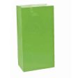 Kiwi Green Party Bags 13cm x 25cm - 12 Pkt Online