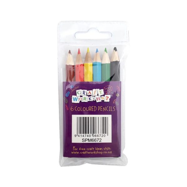 Coloured Pencils - 6 Pack For Sale