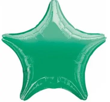 Metallic Green Star Foil Balloon For Discount