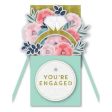 Floral Engagement Card - Paper Pop up Card Online Hot Sale