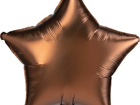 Satin Luxe Cocoa Star Foil Balloon Online Sale