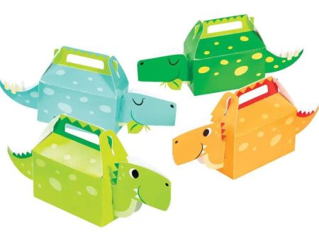 Dinosaur Party Treat Boxes - 4 Pkt For Sale