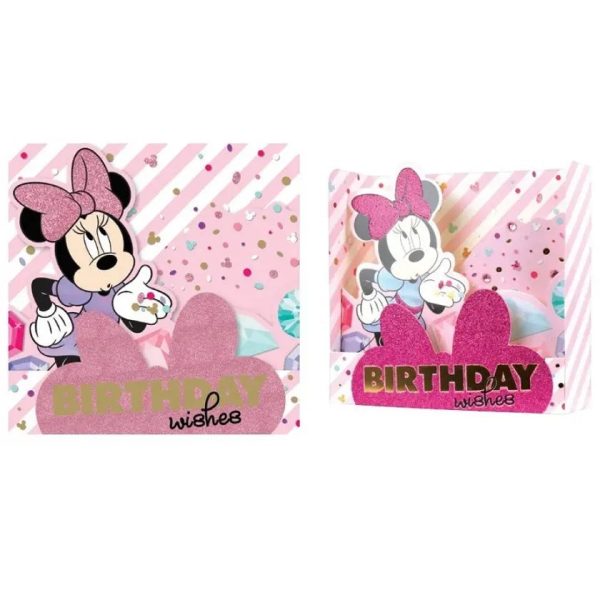 Minnie Mouse Birthday Card - Paper Pop up Card Sale