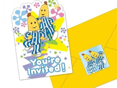 Bananas In Pyjamas Invitations - 8 Pkt Discount