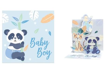 Baby Boy Card - Paper Pop up Card on Sale