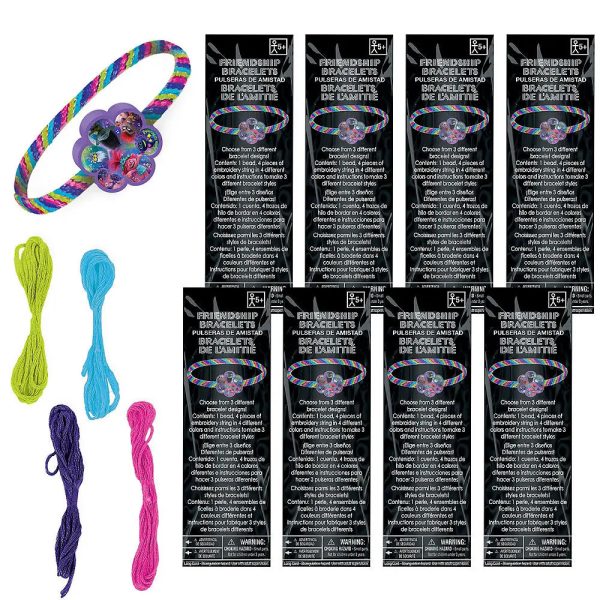 Trolls World Tour Friendship Bracelet Kit - Pack of 8 on Sale