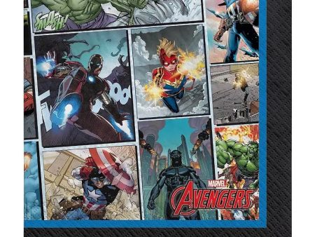 Marvel Avengers Powers Unite Napkins - Beverage 16 Pkt Online Sale