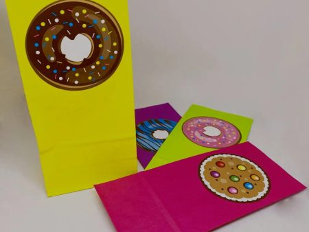 Donut Treat Bags - 8 Pkt For Sale