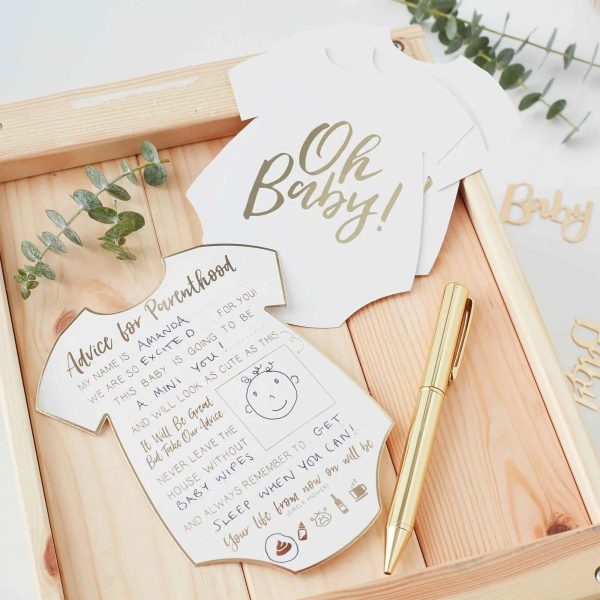 Ginger Ray Oh Baby! Advice Cards - 10 Pkt For Cheap