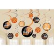 Nothin But Net Basketball Hanging Swirl Decorations Online