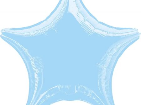 Metallic Pearl Pastel Blue Star Foil Balloon For Cheap