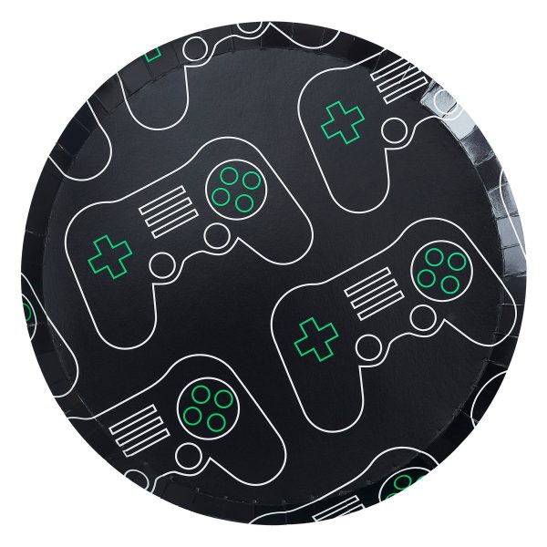 Ginger Ray Game Controller Plates - 8 Pkt Hot on Sale