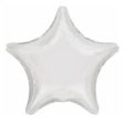 Metallic White Star Foil Balloon Hot on Sale