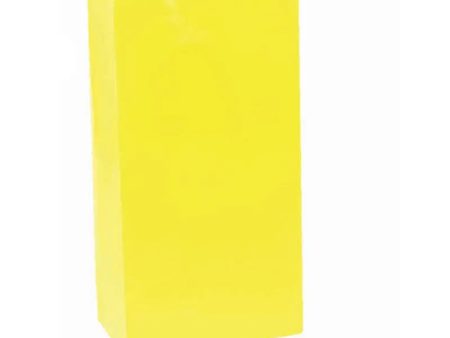 Yellow Sunshine Party Bags 13cm x 25cm - 12 Pkt Hot on Sale