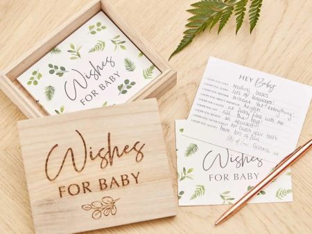 Ginger Ray Botanical Baby Shower Advice Cards & Keepsake Box For Cheap