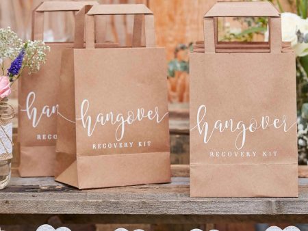 Ginger Ray Rustic Country Hangover Recovery Kit Gift Bags - 5 Pkt - CLEARANCE For Cheap