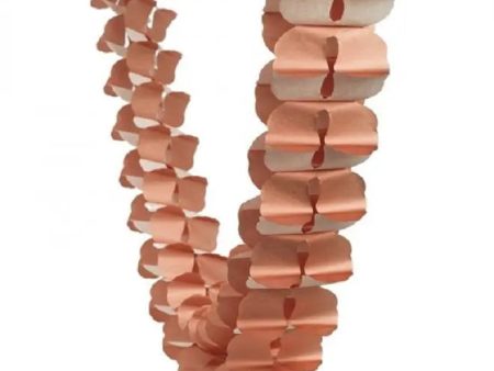 Five Star Metallic Rose Gold Honeycomb Garland - 4 Metres For Cheap